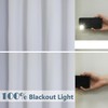 Chyhomenyc 2 Panels 100% Blackout Curtain Liners with 13 Rings,