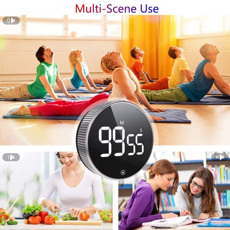 Kitchen Timer for Cooking Digital Egg Timers Magnetic Visual Timer