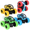 Friction Powered Monster Trucks for Boys Girls, 4WD Push and