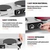 Techwood Electric Stove, Double Infrared Ceramic Hot Plate for Cooking,