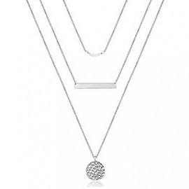 Necklaces for Women Dainty Gold Chain Necklace Women Layered Necklace for Women Cross Circle Bar Charm Necklace for Women Jewelry Gifts Trendy 2025