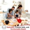 3PCS Silicone Bowl Liners with Lids for KitchenAid Tilt-Head 5QT