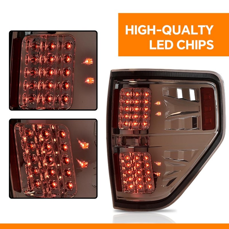 G-PLUS LED Tail Lights Compatible with Ford F150 2/4 Door