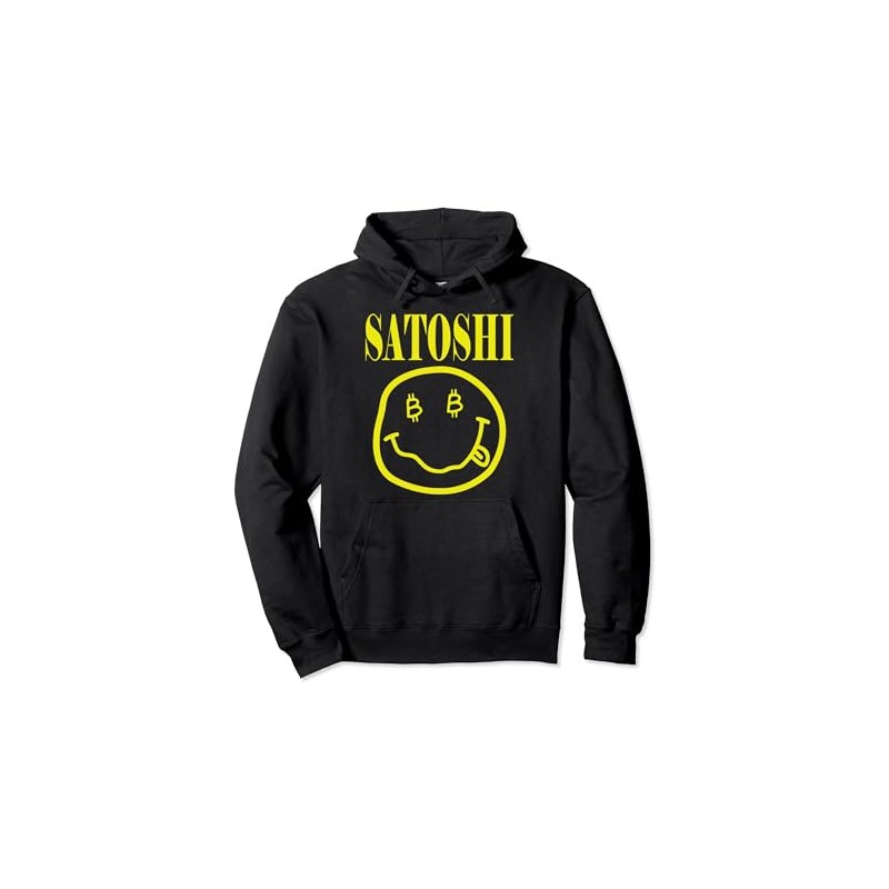 Satoshi Yellow Smile Face Pullover Hoodie