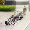 HO Gauge C8702 20 Bicycle Models and 4 Parking Racks,