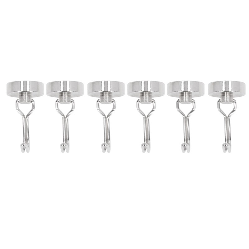 6Pcs Swing Magnetic Hook Set No Drilling Need Decorative Beautiful