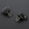 10 Pack 5 Pair Black Cabinet Hinges - 1/2 inch