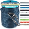 3/8 Inch 100 FT Anchor Rope, Boat Anchor Rope Solid