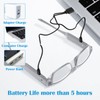 200% Magnifying Glasses with Light,USB Rechargeable LED Lighted Magnifying Eyewear,Hands