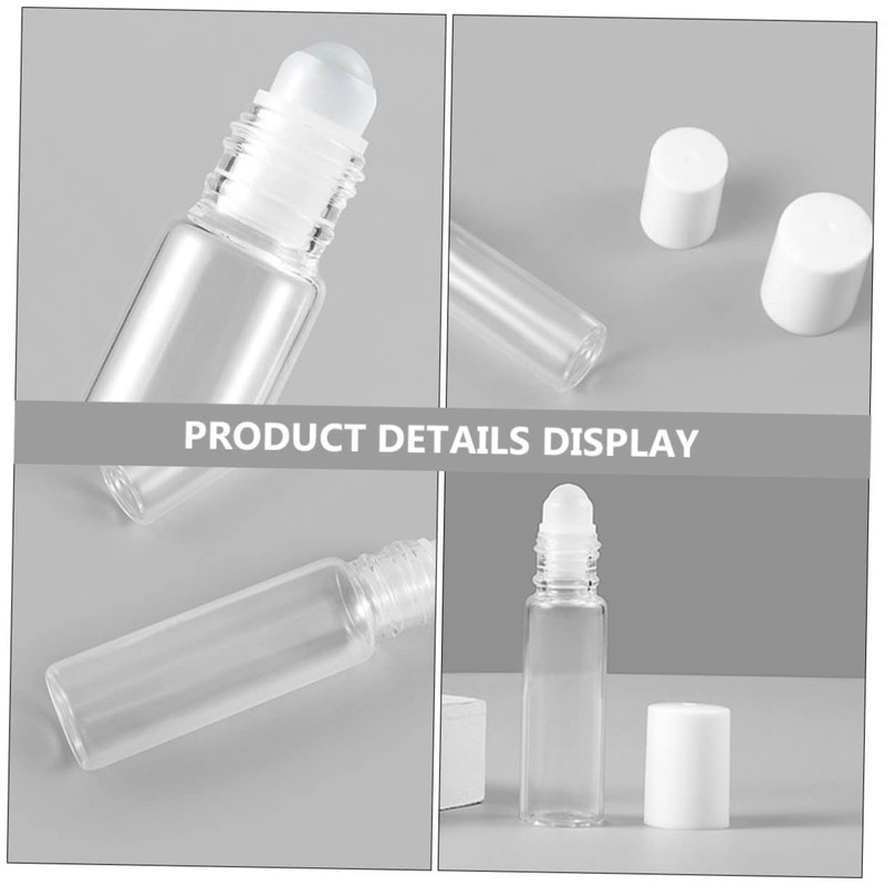 Baluue 3sets Roller Bottle Essential Oil Bottles Leakproof Empty for
