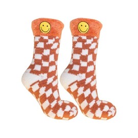 MinxNY Hippee Lounge Socks, Lavender and Shea Butter Infused | Smiling Faces