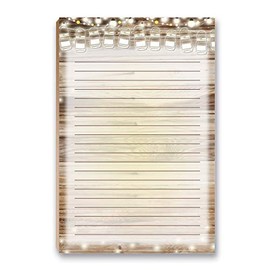 Rustic To Do List Notepad with Magnet - 8.5" x 5.5" - Grocery, Shopping, Daily Tasks List - Rustic Barnwood Notepad(Barnwood)