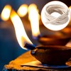 Pndeyo 65.6 Ft 1/4''(6mm) Oil Lamp Wicks, Round Cotton Lamp