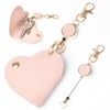 [Gineman] Love Scroll Strap Heart Shaped Detachable PU Leather Key
