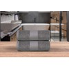 Dewall Maisons Luxurious Dark Grey 2-Piece Bath Sheet Set Plush