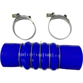 BYDZKJ Silicone Upper Radiator Hose W/Clamps Paccar Kenworth Peterbilt F50-6308 28359, Blue