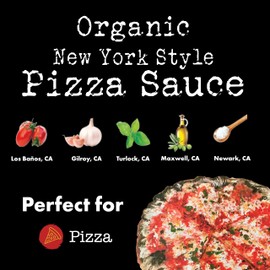 Bianco DiNapoli Organic NY Style Pizza Sauce - Vine Ripened California Grown Tomatoes - Made with Organic Garlic, Basil, Tomatoes & Extra Virgin Olive Oil For Homemade Pizza - Canned Fresh - 8 Pack