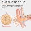 Monstyle Tapones Para Los Oídos Silicon Antiruido De Suaves Lavable