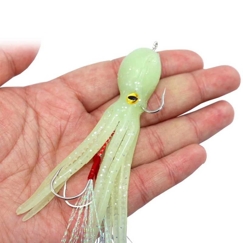 6Pcs Octopus Swimbait Soft Fishing Lure with Hook Squid Jigs
