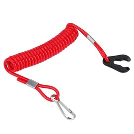FDCGAS Motor Stop Switch Rope - 1 Piece Emergency Stop Switch Quickstop for Outboard Motor Flame Puncture Safety Stop Switch Safety Rope Compatible with All Series Motoboot