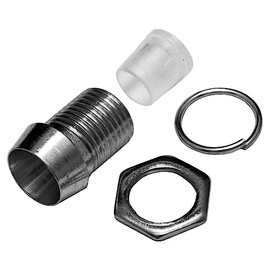 50x LED Socket Holder 5 mm Metal Chrome Screw Base + Insulator