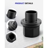 12PCS Two-Piece 19mm Sleeve Flanged Wheel Lug Nuts Fit Steel