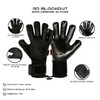 GK Saver Football Goalkeeper Gloves Professional 3D Blackout Goalie Savefingers