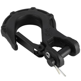 Runfarr 3/8 Inch Winch Hook, Forged Steel Winch Hook for ATV UTV SUV Truck Trailer Tow Winch Accessories for Synthetic Winch Cable