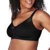 PLAYTEX Womens 18 Hour Smoothing Wirefree Us4697 Minimizer Bra, Black,