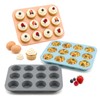 3‑Pack 12‑Cup Mini Silicone Muffin Pan, Non‑Stick Mini Cupcake Baking