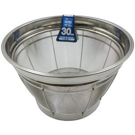Honma Tenji Kogyo AKM03030 Deep Rice Strainer, 11.8 inches (30 cm) (4 L) Stainless Steel, Japan