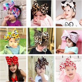 Black Daisies flowers bow baby headband Festival Headwrap Hair Accessories (Black, One Size)