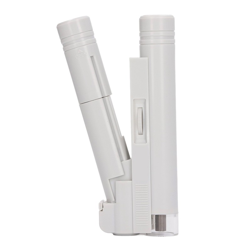 LED Lighted Pocket Microscope 150X Double Tube Portable Handheld Microscopes