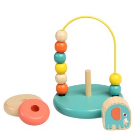 Rex London Wild Wonders Mini Bead Loop and Stacker Toy for Children