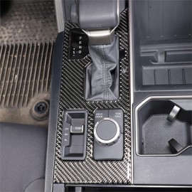 TOYCIDFG Center Console Gear Shift Panel Cover Trim Compatible with Toyota Tundra 2022-2026 Pickup Truck, Soft Carbon Fiber Car Decoration Accessories (Center Console Gear Shift Sticker)