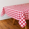 Talking Tables Fabric Large Red Checkered Gingham Tablecloth Recycled Cotton