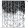 Marble Print Fabric Deco Shower Curtain -120GSM Light-Weight Yet Durable