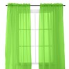 Elegant Comfort 2-Piece Sheer Panel with 2inch Rod Pocket -