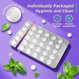 RIZUKO Orthodontic Wax for Braces - 180 Dental Wax Dots | Hygienic Individual Wraps, Mint Flavor