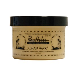 Ray Holes Leather Care Products Chap Wax - Protects And Waterproofs Leather Chaps, Boots, and Other Gear, Made In The USA, 6 Ounce Container