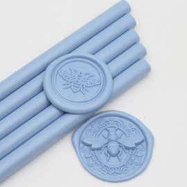 Dusty Blue Wax Seal Sticks 26pcs, Andotopee Glue Gun Wax Seal Sticks for Wax Seal Stamp, Premium Sealing Wax for Envelope Letter Seal Wedding Invation Craft Adhesive, Great Gift Ideas (Mini Size)