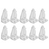 EXCEART 8pcs Blind Hold Down Brackets Clear Plastic Blinds Hooks