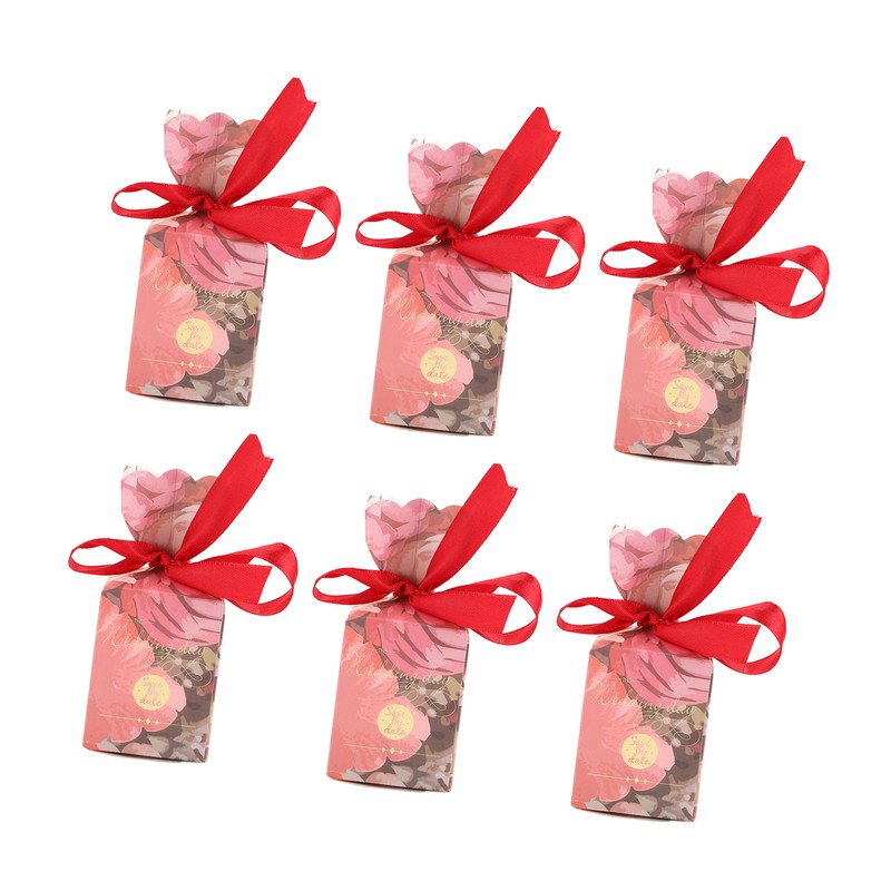50 Set Wedding Favor Boxes Floral Pattern Retro Style Easy