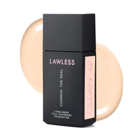 Lawless Conseal The Deal Long-Wear Full-Coverage Foundation - Pearl - Premium Self-Setting Foundation Powered by Natural Ingredients to Provide a Natural, Weightless Finish