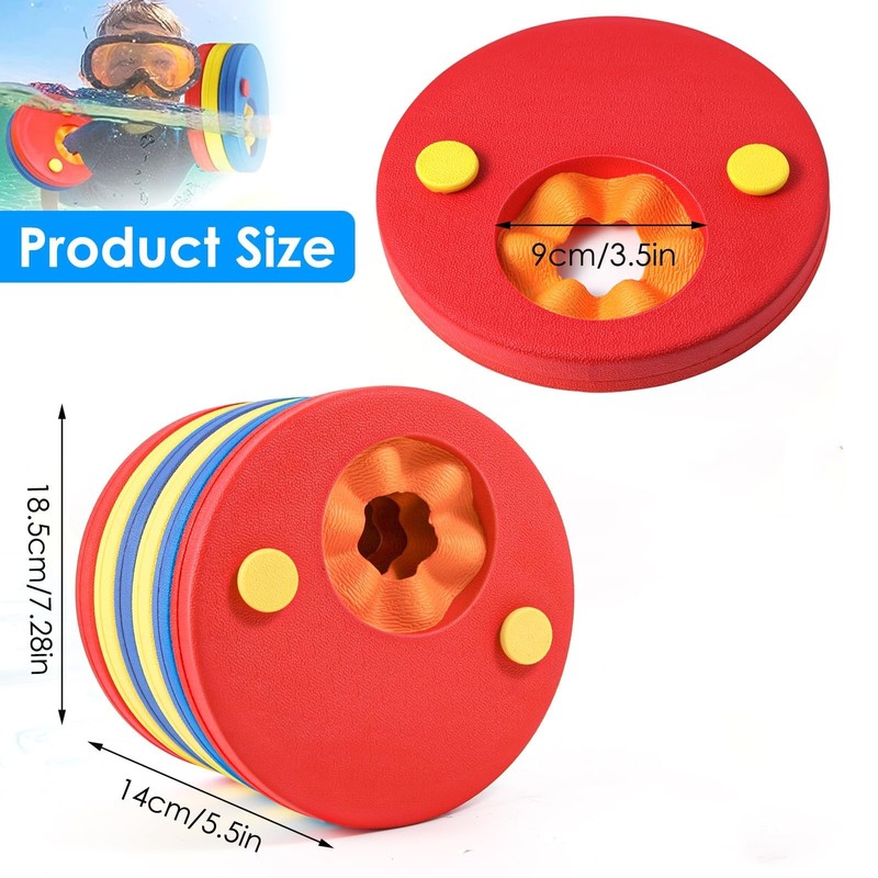 HOTENEAIRE Swimming float discs EVA Foam Swim Arm Band Float