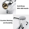 NearMoon Solid Brass G1/2" Shower Arm All Metal Universal 3-Way