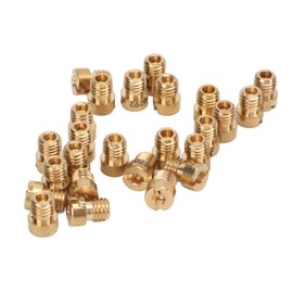 Qiilu Motorcycle Carburetor Main Jet Kit, 55 to 115 M5 Metal Carburetor Main Jet Nozzle Kit Motorbike Fuel Injection Installation for Dellorto PHBG 21 PHBG 19.5 PHBG 19(25pcs)