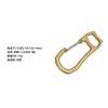 KOYOKOMA Carabiner Key Holder, Brass, Small, Lightweight, Keys, Camping, Accessories,