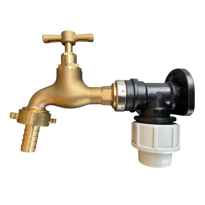 Solid Brass Outdoor Garden Tap, 1/2" BSP or 3/4" bsp