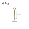 sourcing map Split Cotter Pin - 1.5mm x 16mm (1/16